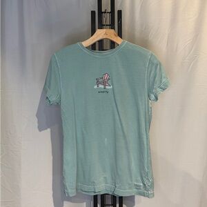 Life Is Good Green Short Sleeve Tee